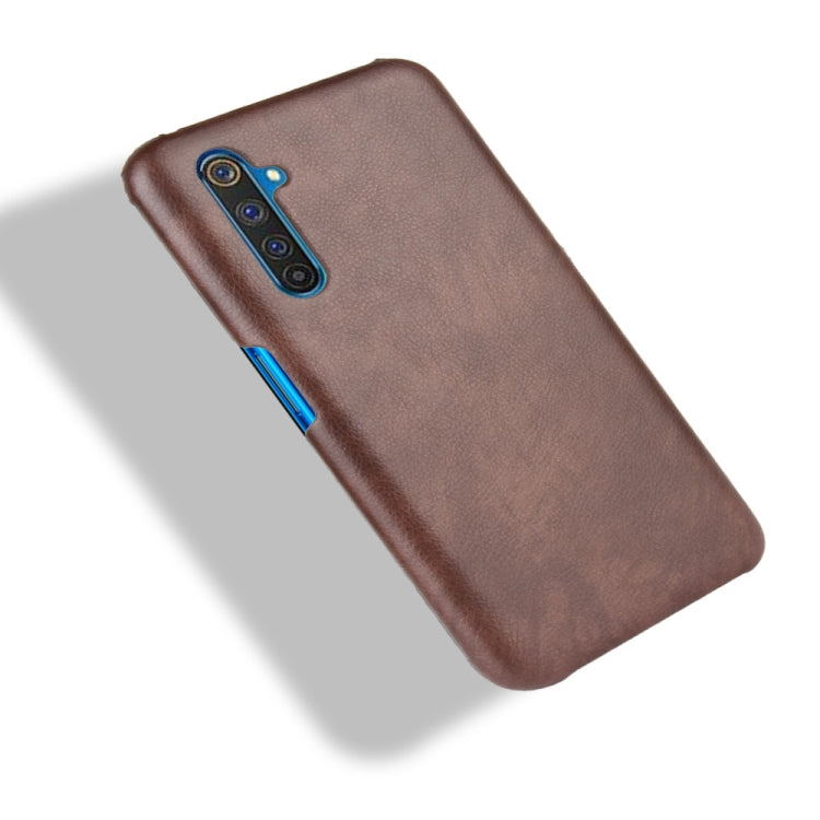 For OPPO Realme 6 Pro Shockproof Litchi Texture PC + PU Case