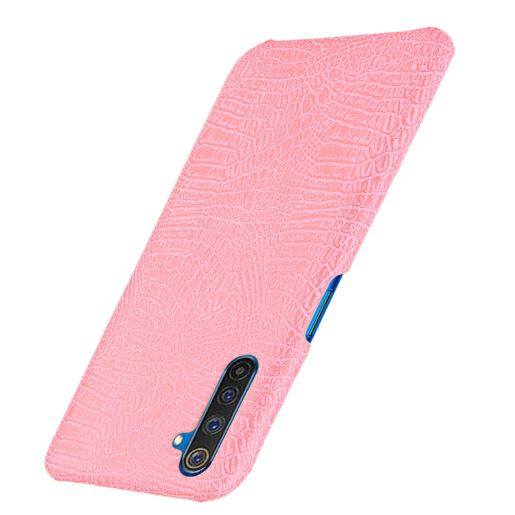 For Oppo Realme 6 Pro Shockproof Crocodile Texture PC + PU Case