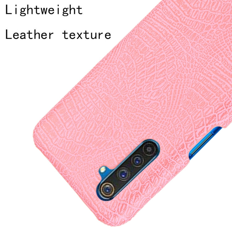 For Oppo Realme 6 Pro Shockproof Crocodile Texture PC + PU Case