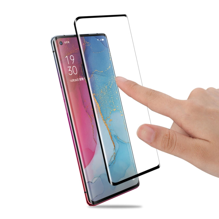 For OPPO Reno 3 Pro mocolo 0.33mm 9H 3D Curved Full Screen Tempered Glass Film