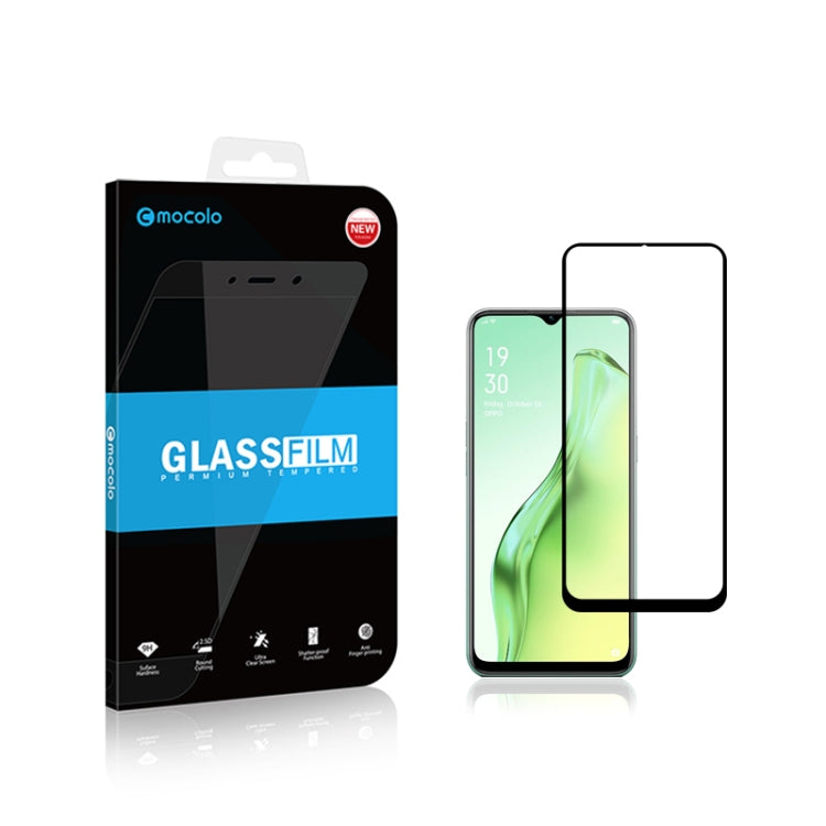 For Oppo A31 mocolo 0.33mm 9H 2.5D Full Glue Tempered Glass Film