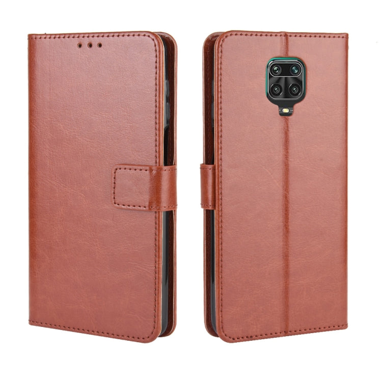 For Xiaomi Redmi Note 9 Pro / Note 9s / Note 9 Pro Max Retro Crazy Horse Texture Horizontal Flip PU Leather Case with Holder & Card Slots & Photo Frame