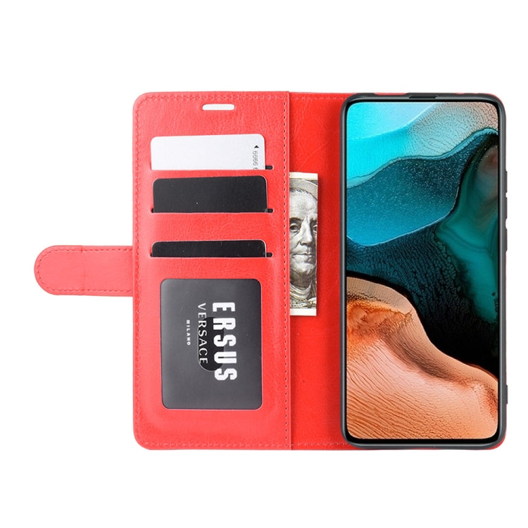 For Xiaomi Redmi K30 Pro R64 Texture Single Horizontal Flip Protective Case with Holder & Card Slots & Wallet& Photo Frame