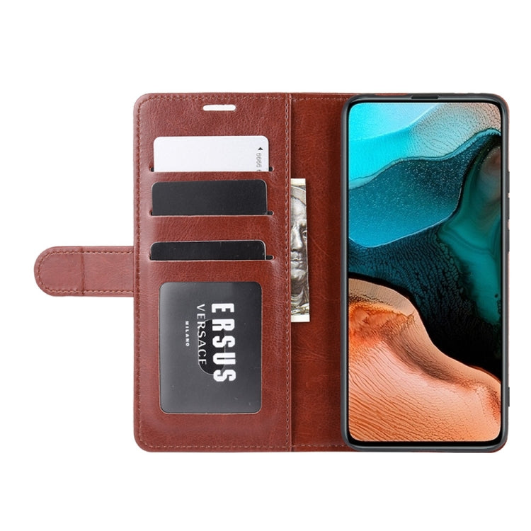For Xiaomi Redmi K30 Pro R64 Texture Single Horizontal Flip Protective Case with Holder & Card Slots & Wallet& Photo Frame