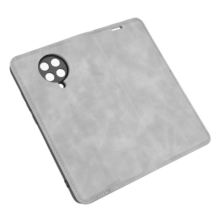 For Xiaomi Redmi K30 Pro Retro-skin Business Magnetic Suction Leather Case with Holder & Card Slots & Wallet