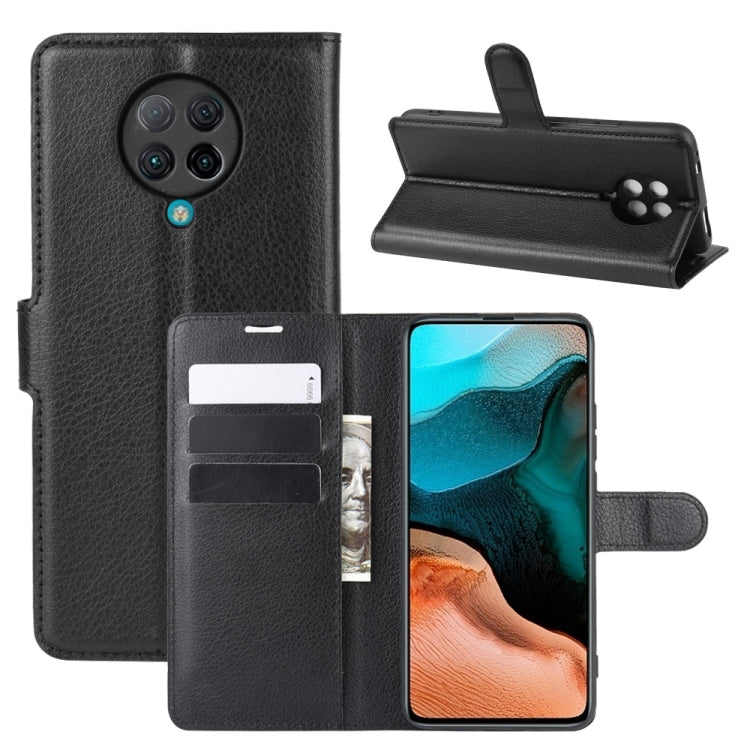 For Xiaomi Redmi K30 Pro Litchi Texture Horizontal Flip Protective Case with Holder & Card Slots & Wallet