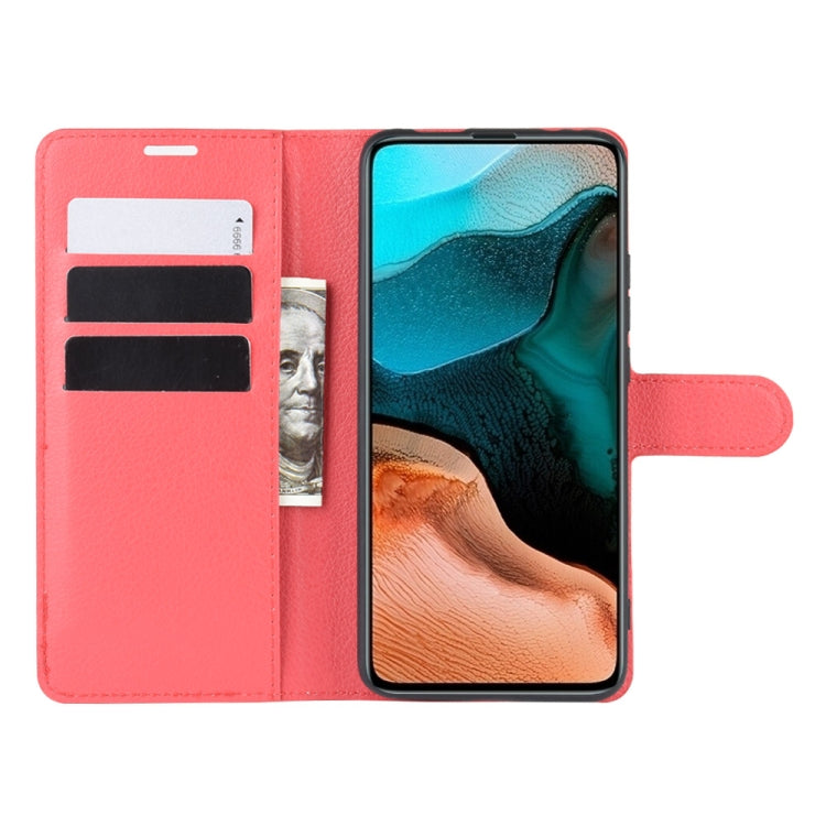 For Xiaomi Redmi K30 Pro Litchi Texture Horizontal Flip Protective Case with Holder & Card Slots & Wallet