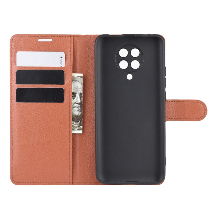 For Xiaomi Redmi K30 Pro Litchi Texture Horizontal Flip Protective Case with Holder & Card Slots & Wallet
