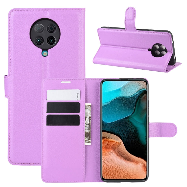 For Xiaomi Redmi K30 Pro Litchi Texture Horizontal Flip Protective Case with Holder & Card Slots & Wallet
