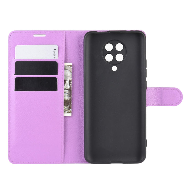 For Xiaomi Redmi K30 Pro Litchi Texture Horizontal Flip Protective Case with Holder & Card Slots & Wallet