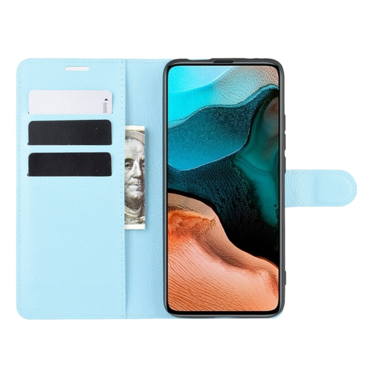For Xiaomi Redmi K30 Pro Litchi Texture Horizontal Flip Protective Case with Holder & Card Slots & Wallet