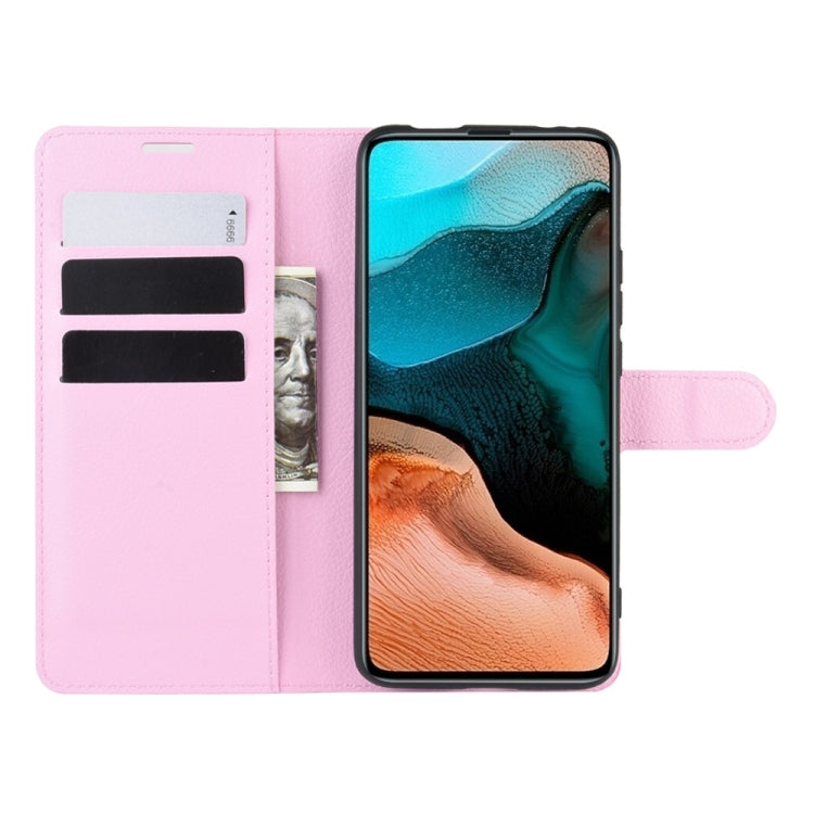 For Xiaomi Redmi K30 Pro Litchi Texture Horizontal Flip Protective Case with Holder & Card Slots & Wallet
