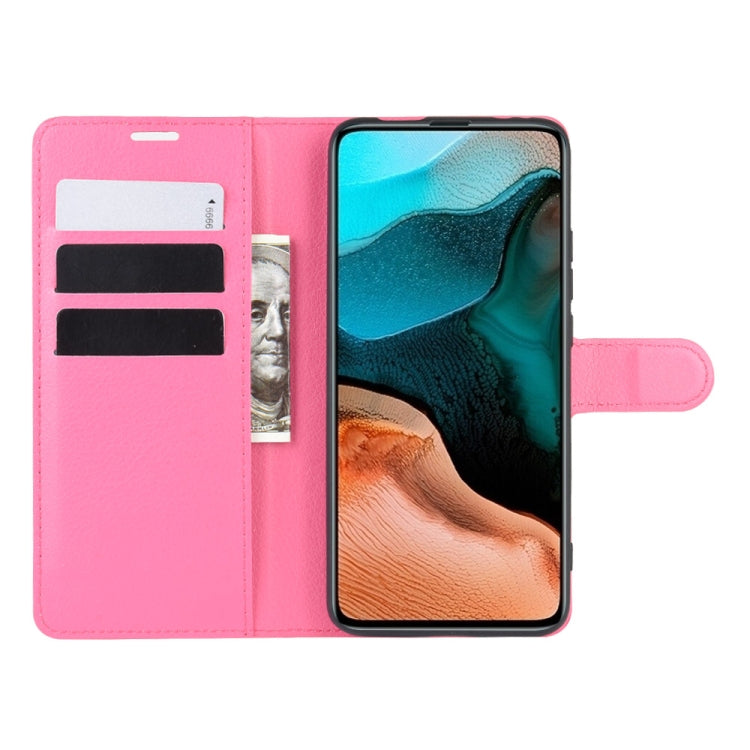 For Xiaomi Redmi K30 Pro Litchi Texture Horizontal Flip Protective Case with Holder & Card Slots & Wallet