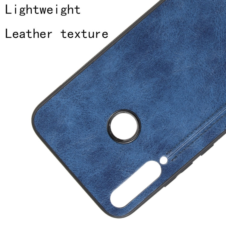 For Huawei P40 lite E / Y7P Shockproof Sewing Cow Pattern Skin PC + PU + TPU Case