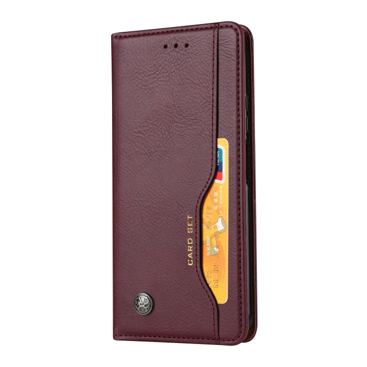 For Huawei P40Lite/ NOVA7i/ Nova 6SE Knead Skin Texture Horizontal Flip Leather Case , with Photo Frame & Holder & Card Slots & Wallet