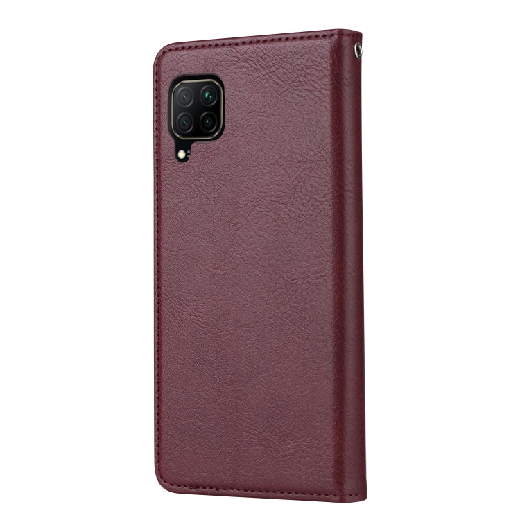 For Huawei P40Lite/ NOVA7i/ Nova 6SE Knead Skin Texture Horizontal Flip Leather Case , with Photo Frame & Holder & Card Slots & Wallet