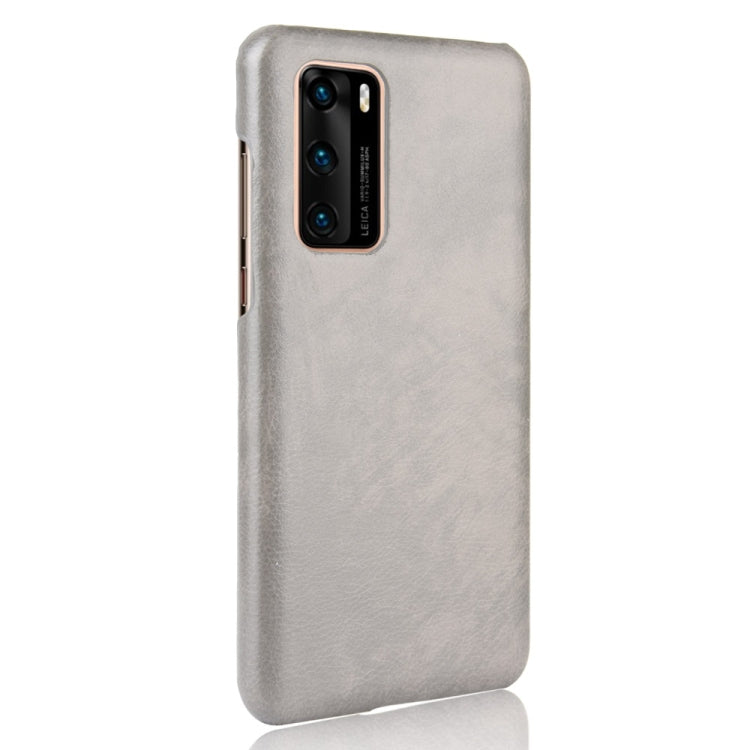 For Huawei P40 Shockproof Litchi Texture PC + PU Case