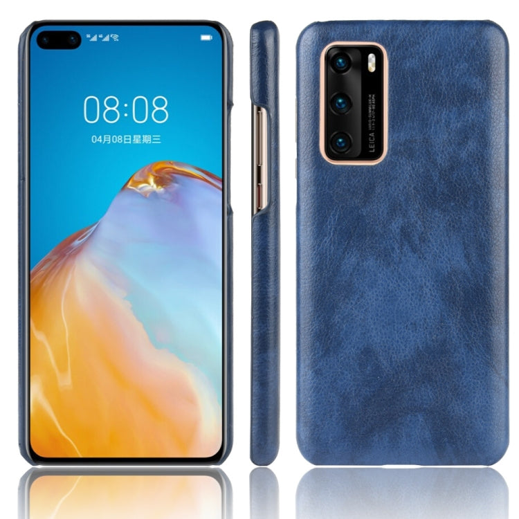 For Huawei P40 Shockproof Litchi Texture PC + PU Case