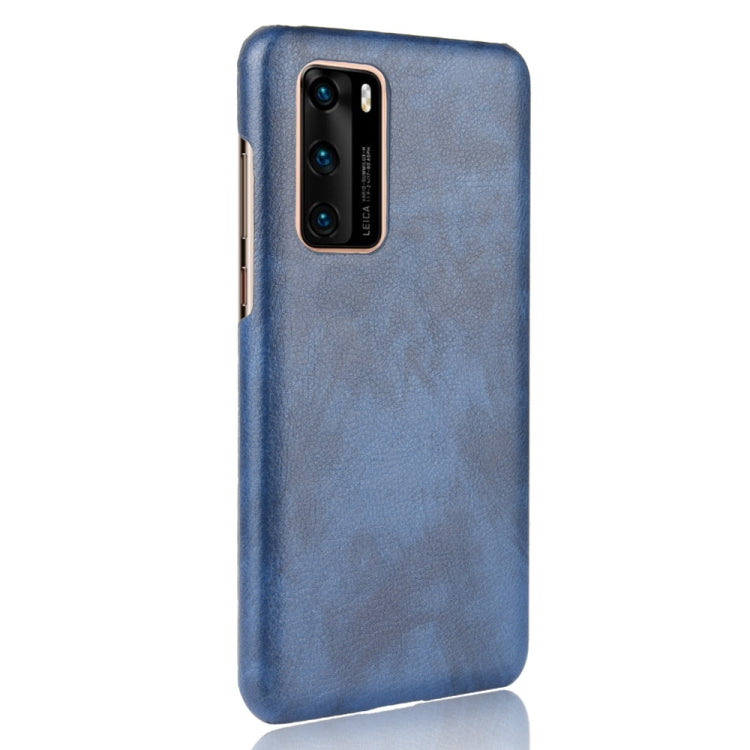 For Huawei P40 Shockproof Litchi Texture PC + PU Case