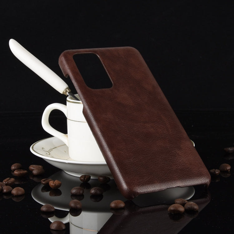 For Huawei P40 Shockproof Litchi Texture PC + PU Case