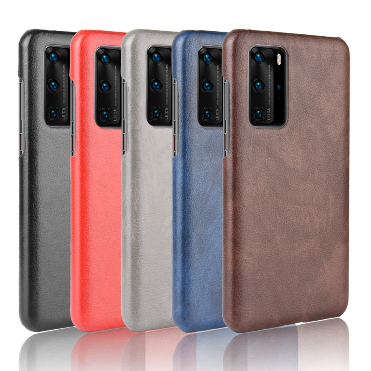For Huawei P40 Pro Shockproof Litchi Texture PC + PU Case