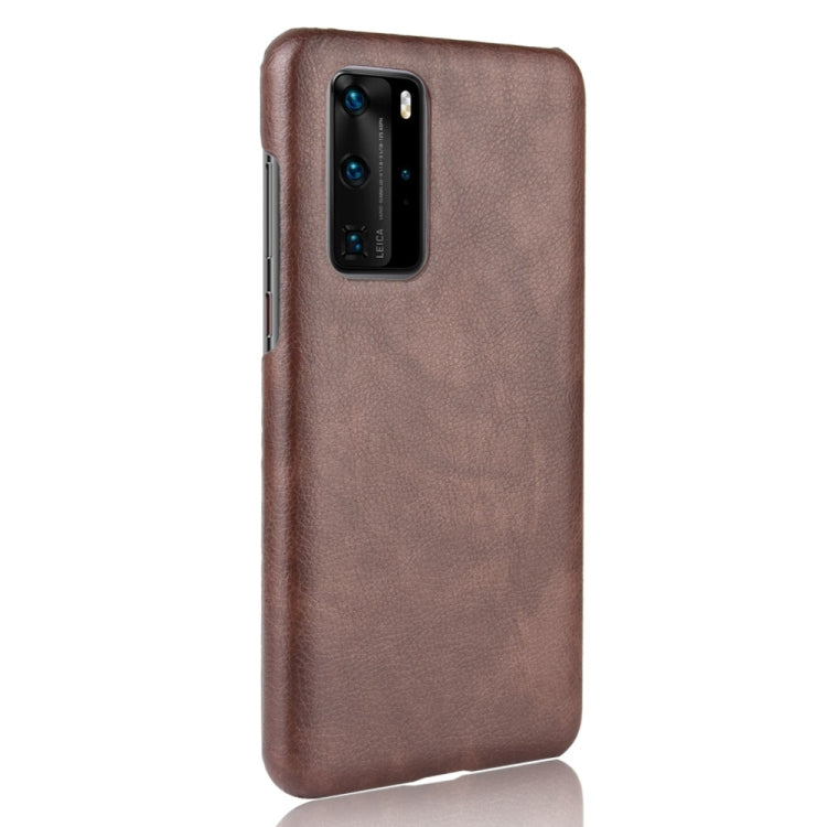 For Huawei P40 Pro Shockproof Litchi Texture PC + PU Case
