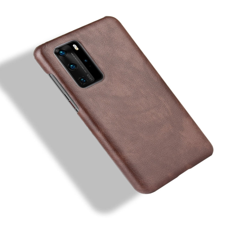 For Huawei P40 Pro Shockproof Litchi Texture PC + PU Case