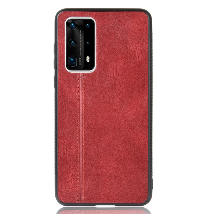 For Huawei P40 Pro+  Shockproof Sewing Cow Pattern Skin PC + PU + TPU Case