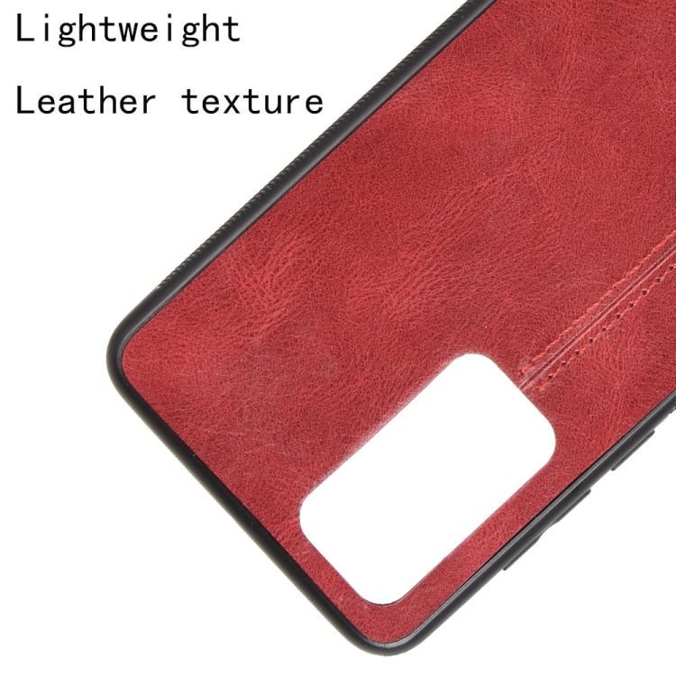 For Huawei P40 Pro+  Shockproof Sewing Cow Pattern Skin PC + PU + TPU Case