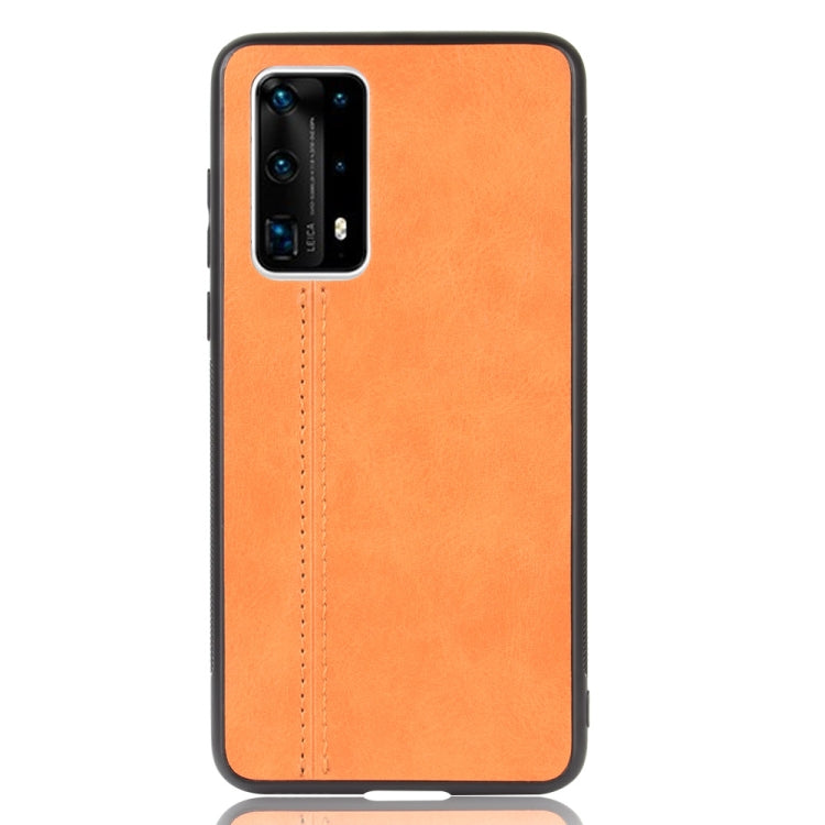 For Huawei P40 Pro+  Shockproof Sewing Cow Pattern Skin PC + PU + TPU Case