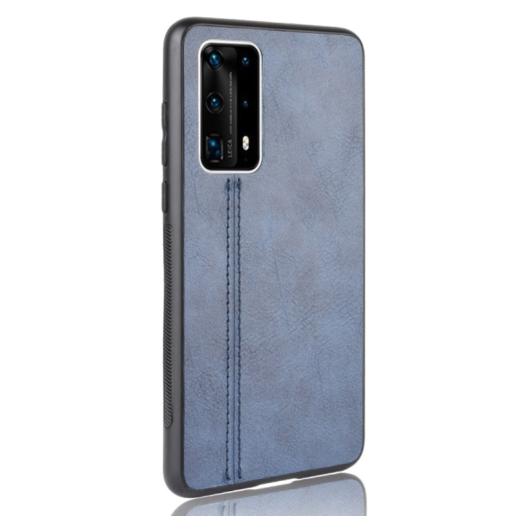 For Huawei P40 Pro+  Shockproof Sewing Cow Pattern Skin PC + PU + TPU Case