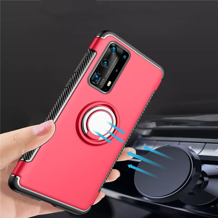 For  Huawei  P40 Magnetic 360 Degree Rotation Ring Armor Protective Case