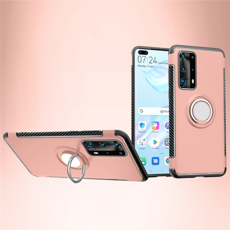 For  Huawei  P40 Magnetic 360 Degree Rotation Ring Armor Protective Case