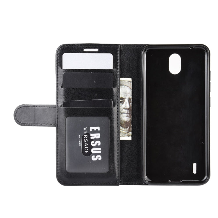 For Nokia C1 R64 Texture Single Horizontal Flip Protective Case with Holder & Card Slots & Wallet& Photo Frame