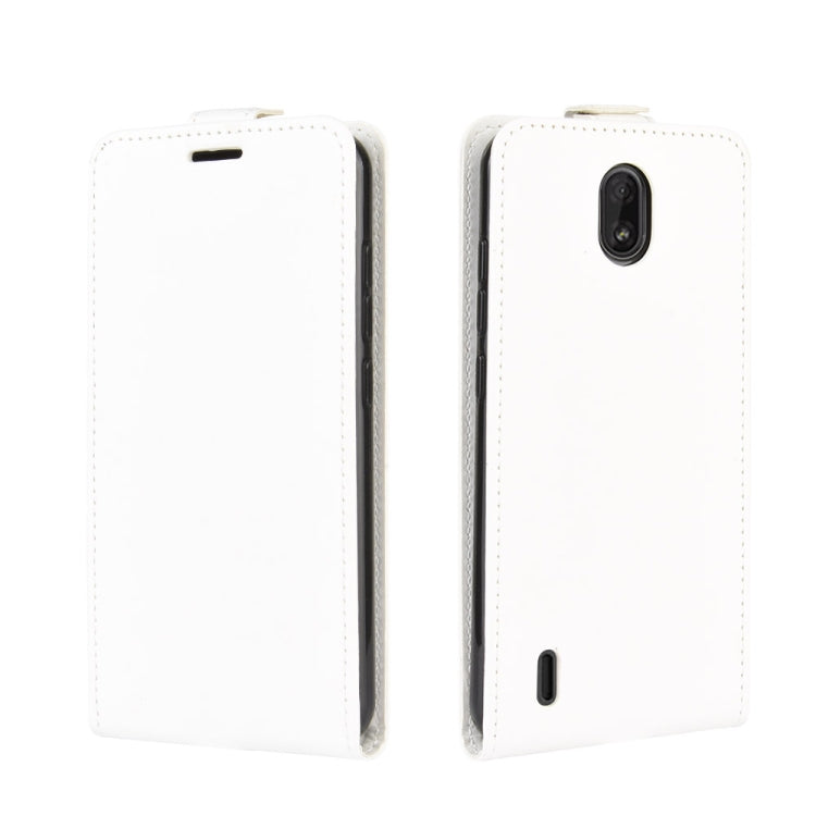 For Nokia C1 R64 Texture Single Vertical Flip Leather Protective Case with Card Slots & Photo Frame