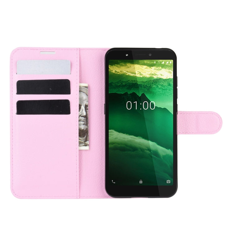 For Nokia C1 Litchi Texture Horizontal Flip Protective Case with Holder & Card Slots & Wallet