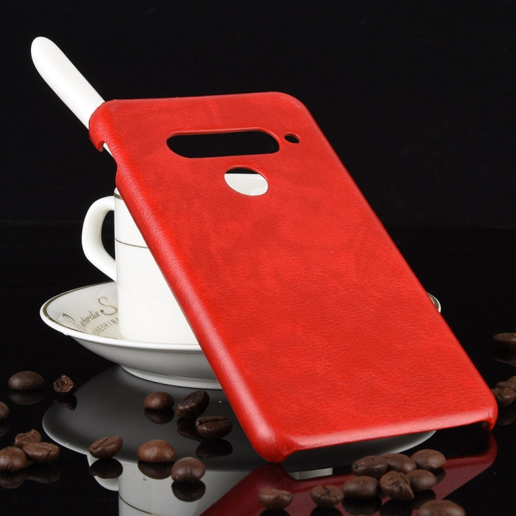 For LG G8S ThinQ Shockproof Litchi Texture PC + PU Case