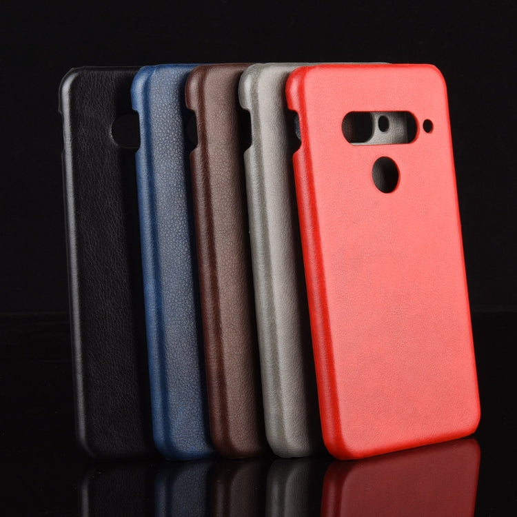 For LG G8S ThinQ Shockproof Litchi Texture PC + PU Case