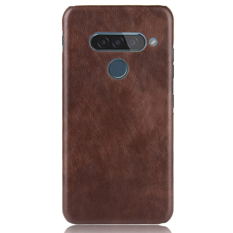For LG G8S ThinQ Shockproof Litchi Texture PC + PU Case