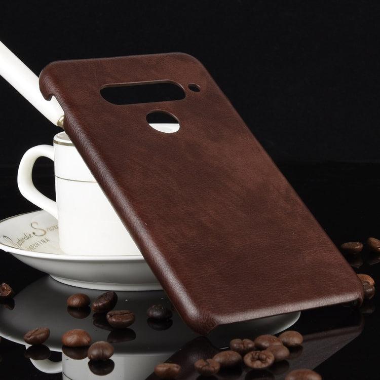 For LG G8S ThinQ Shockproof Litchi Texture PC + PU Case