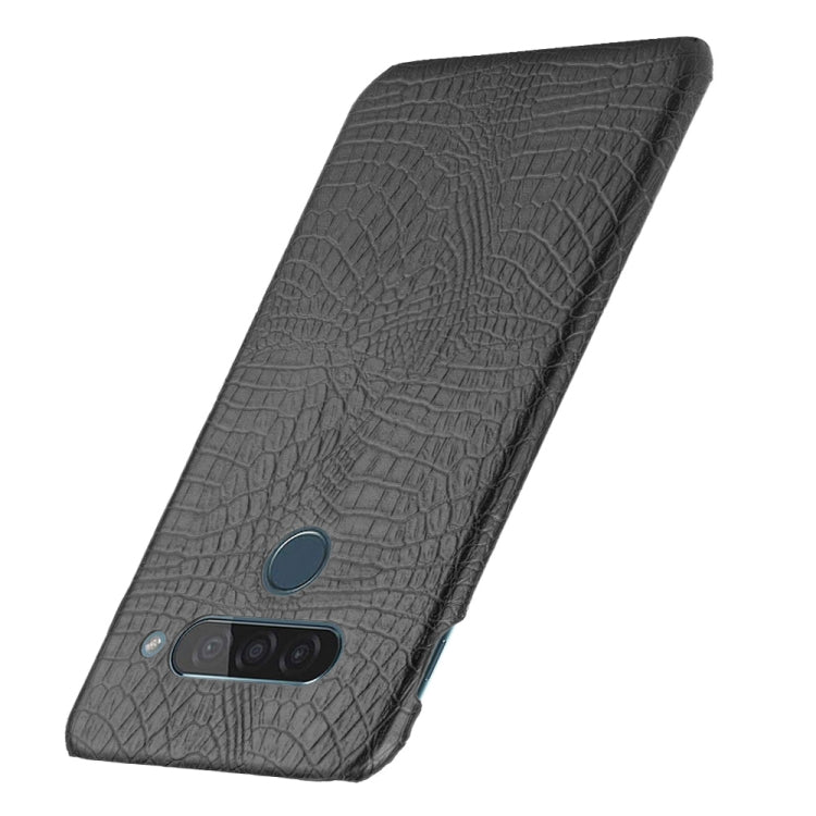For LG G8S ThinQ Shockproof Crocodile Texture PC + PU Case