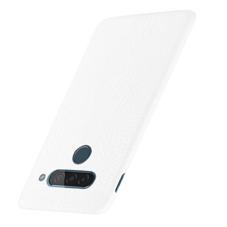 For LG G8S ThinQ Shockproof Crocodile Texture PC + PU Case