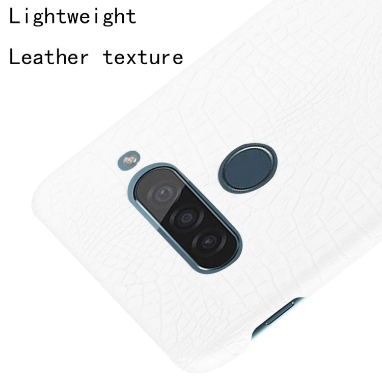 For LG G8S ThinQ Shockproof Crocodile Texture PC + PU Case