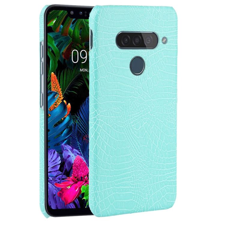 For LG G8S ThinQ Shockproof Crocodile Texture PC + PU Case