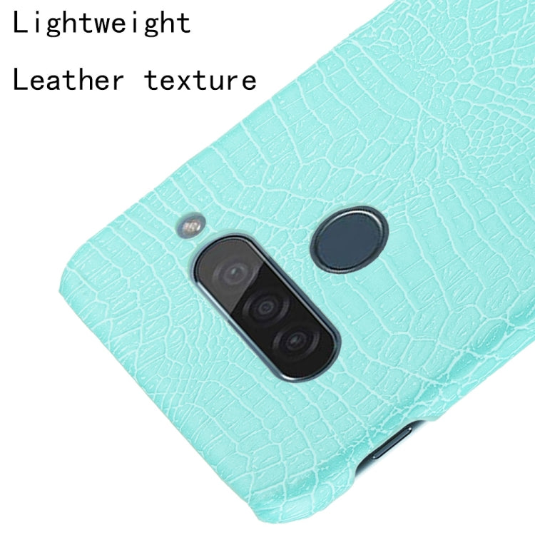 For LG G8S ThinQ Shockproof Crocodile Texture PC + PU Case