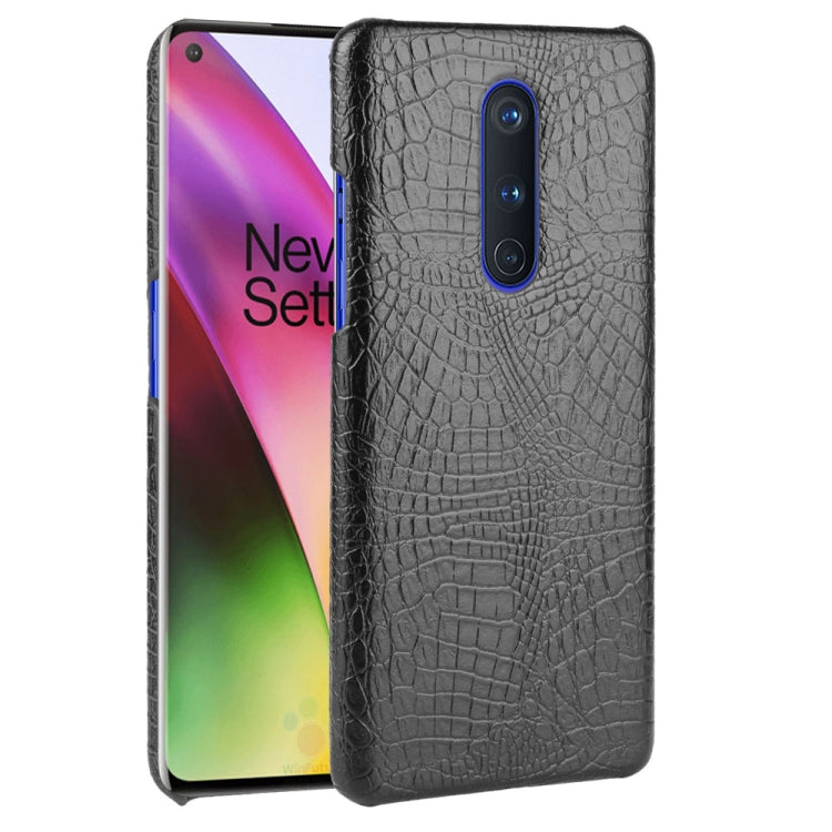 For OnePlus 8 Shockproof Crocodile Texture PC + PU Case
