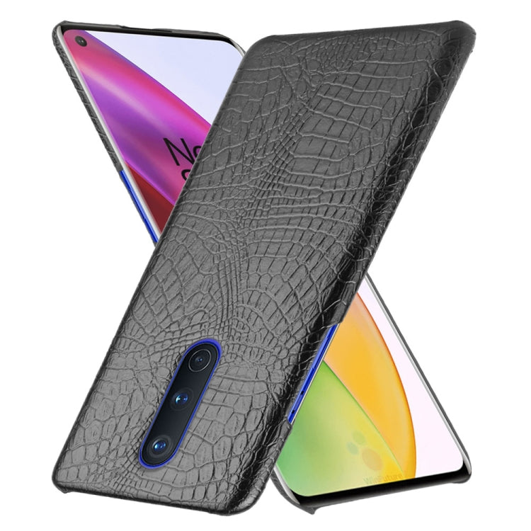 For OnePlus 8 Shockproof Crocodile Texture PC + PU Case