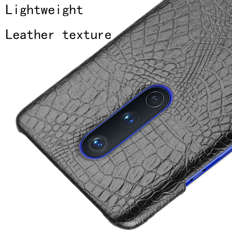 For OnePlus 8 Shockproof Crocodile Texture PC + PU Case
