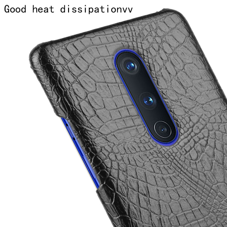 For OnePlus 8 Shockproof Crocodile Texture PC + PU Case