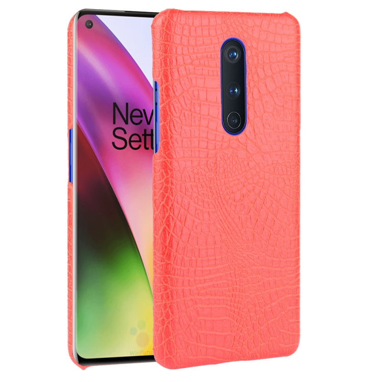 For OnePlus 8 Shockproof Crocodile Texture PC + PU Case